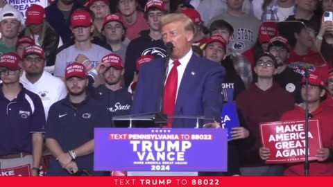 Trump in Erie, Pennsylvania - 26 Oct 2024