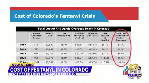 Il costo della crisi del fentanyl in Colorado sale a 11,1 miliardi di dollari DOCUMENTARIO L'epidemia di farmaci oppioidi sintetici a base di fentanyl in Nord America.oltre i senzatetto sono pure pieni di drogati in America.