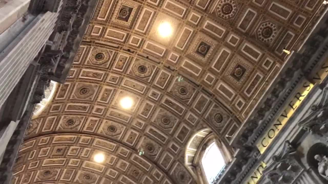 Inside the Basilica di San Pietro in Vatican City