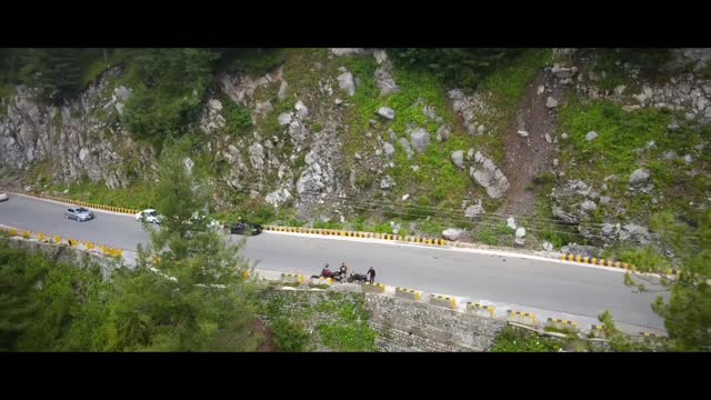 DRONE shots of Nathia Gali in Pakistan