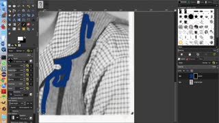 Gimp Tutorial 12 part 1 - Coloring a B&W image using masks