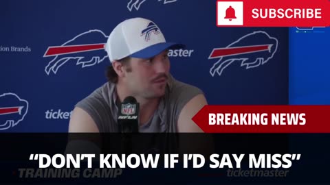 Josh Allen Has Brutally Honest Reaction When Asked About Stefon Diggs