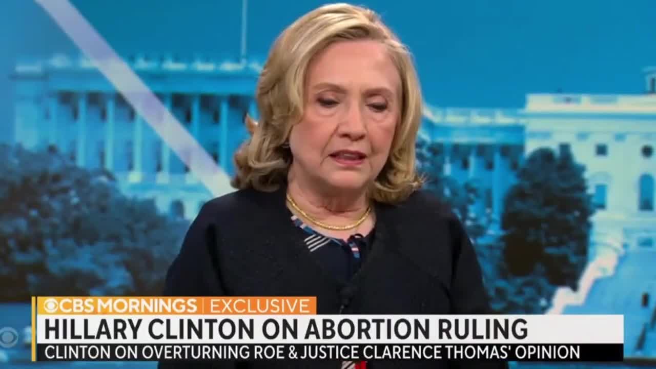 Hillary Clinton says Clarence Thomas has Resentment, Grievance, and Anger
