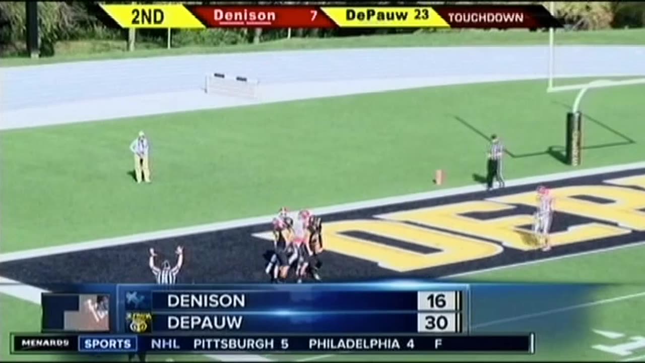 October 30, 2016 - WRTV Highlights of DePauw's Victory Over Denison