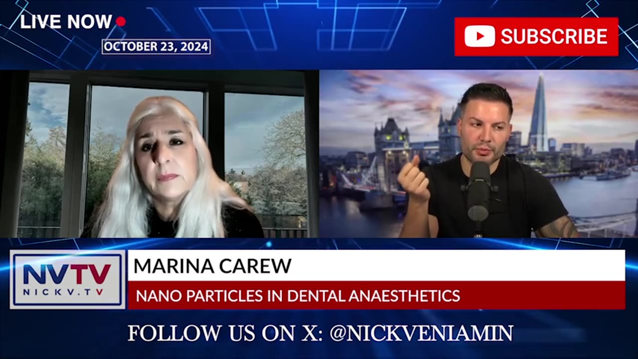 Marina Carew Discusses Nano Particles In Dental Anaesthetics with Nicholas Veniamin