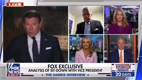 Bret Baier says Kamala's staff was urgently trying to end the Fox interview