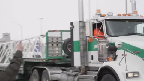 En route-25 Convoy 2022 in Toronto