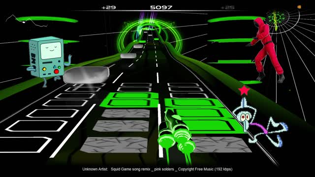 Squid Game song remix - Audiosurf