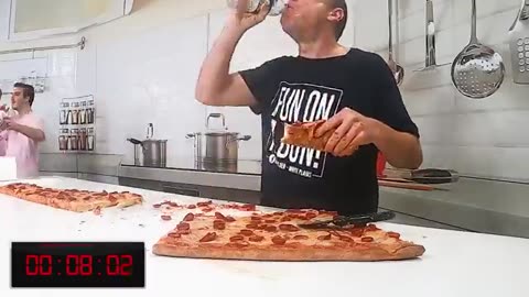 @MrBeast Ate The World’s Largest Slice Of Pizza