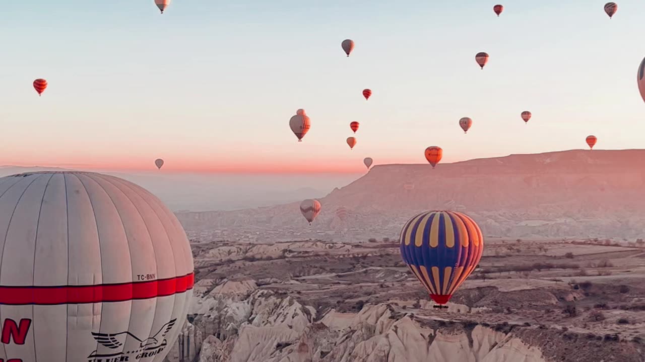 Amazing view From Hot Air Ballon😍☁️🌇