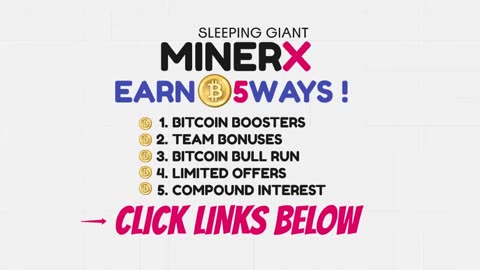 MINERX MINER X (PITCHES) Get your hands on some bitcoin now ! - TOP TEAM ROB BUSER