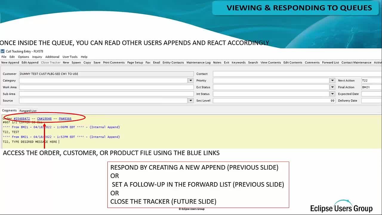 Viewing and responding to job queues