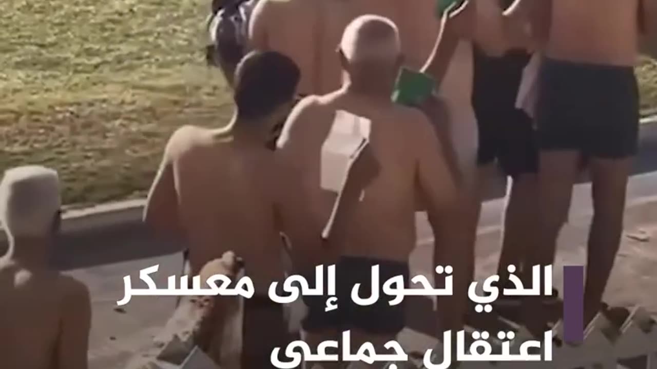 Shocking scenes of Palestinian detainees