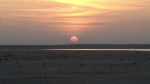The sun is rising