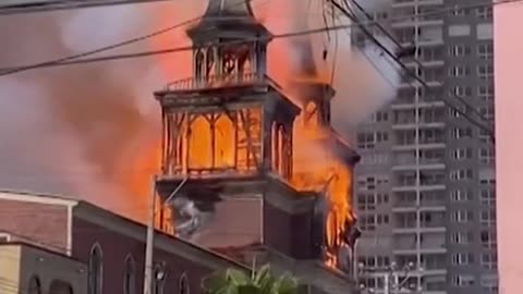 Another church collapses in Chile