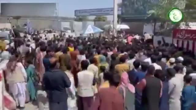 AFGHANISTAN: Scenes outside Kabul airport as Taliban extremists corral fleeing civilians