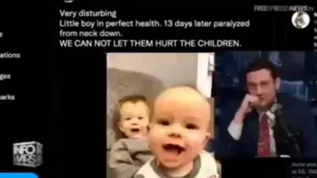 BABY PARYLIZED AFTER VACCINE (INFO WARS)