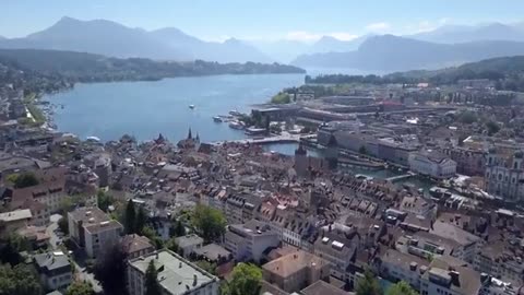 FLYING OVER SWITZERLAND 4K UHD Relaxing Music With Stunning Beautiful Nature 4K Video Ultra HD