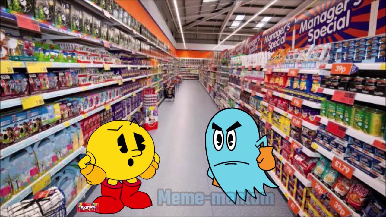 PACMAN Skittles meme-Meme Mentom