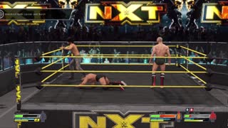 wwe2k22 myrise walkthrough 72, Outlaw goes 2 on 1 with several bounty hunters