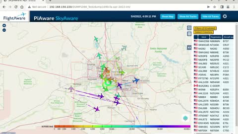 May 4th 2022 Phoenix Air Traffik Time Lapsed - may the fourth bee with U