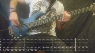 LACRIMAS PROFUNDERE - My Release In Pain Bass Cover (Tabs)