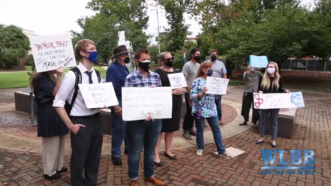 "Mask Up USG" - University System of Georgia COVID policy protest at UWG