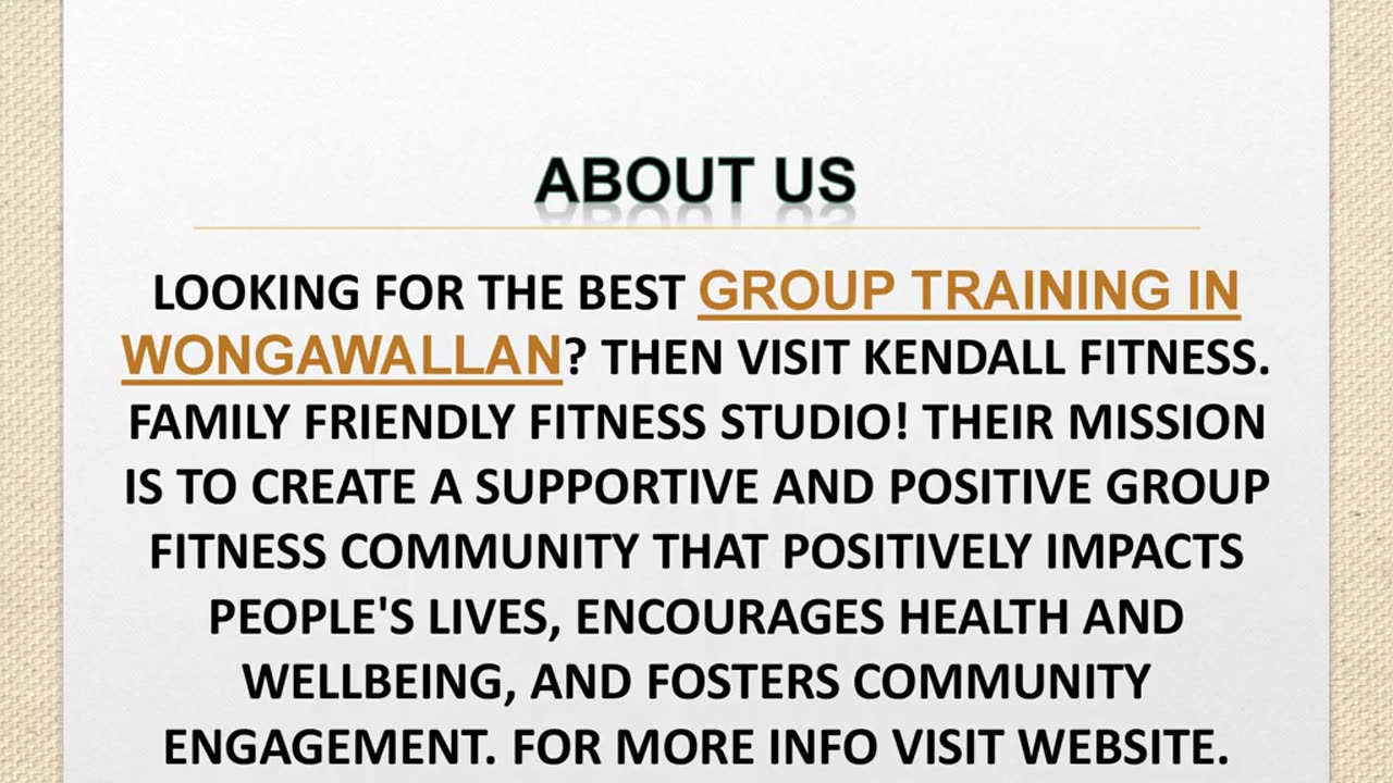Best Group Training in Wongawallan