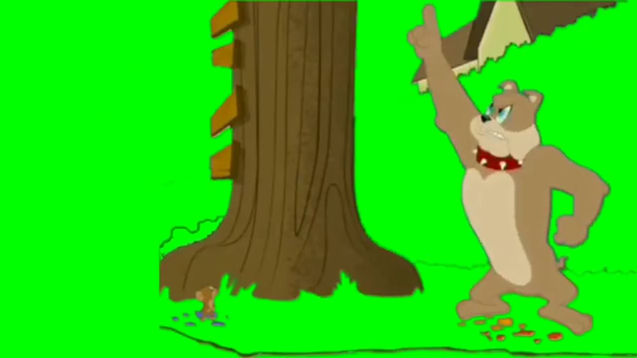 Green screen cartoon