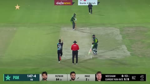 New Zealand Victory against Pakistan in T20 Match