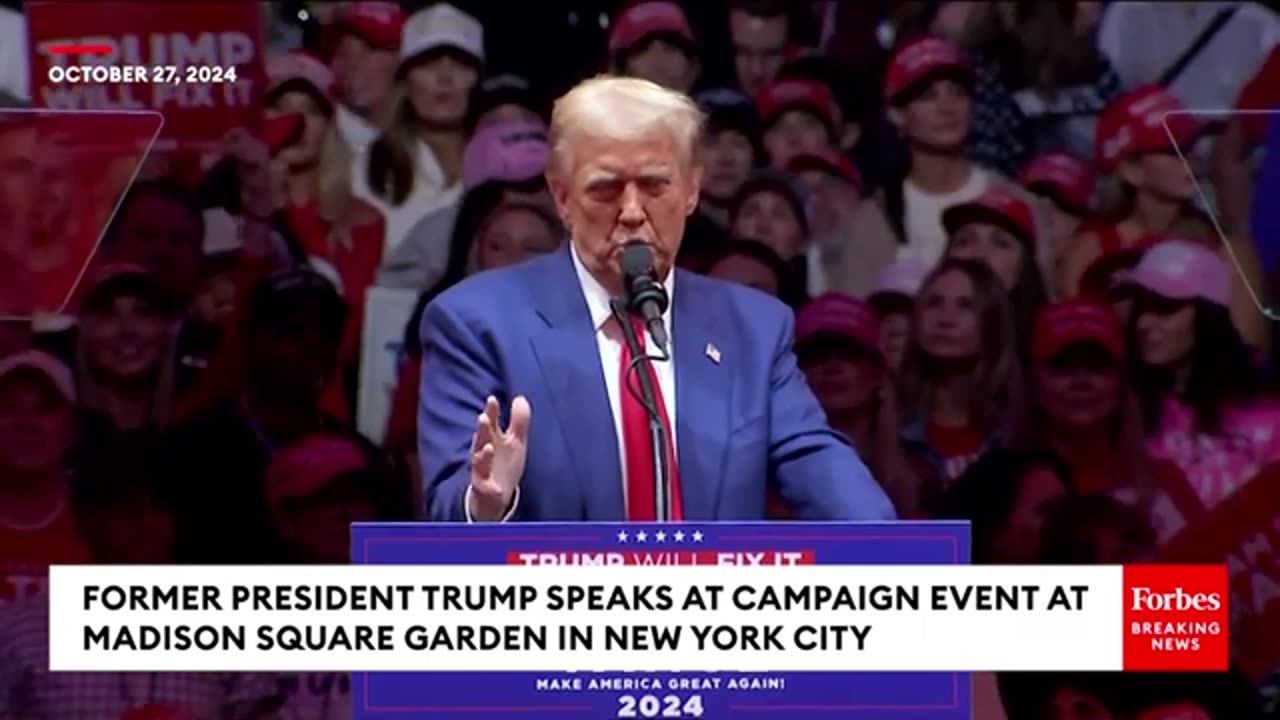 Trump Teases 'Little Secret' He'll Reveal 'When The Race Is Over' At Madison Square Garden Rally