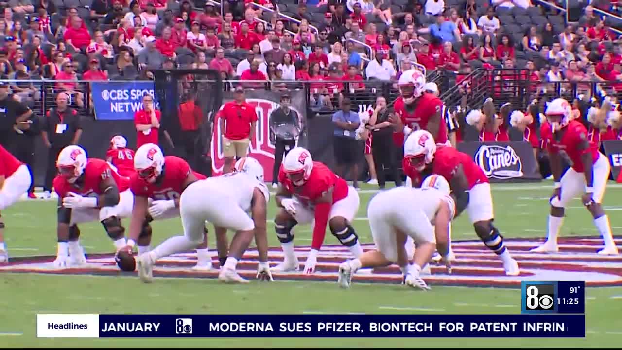 Rebels win football opener