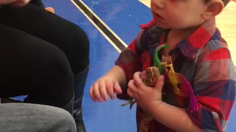 Kid is not sharing his toys funny