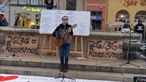 2G und 3G stoppen - Jena, Markt, 20 11 2021 - YANN SONG KING, Pandemie Charts, Teil 2