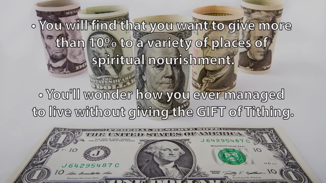 The Active Ingredient in Living a Prosperous Life: Tithing