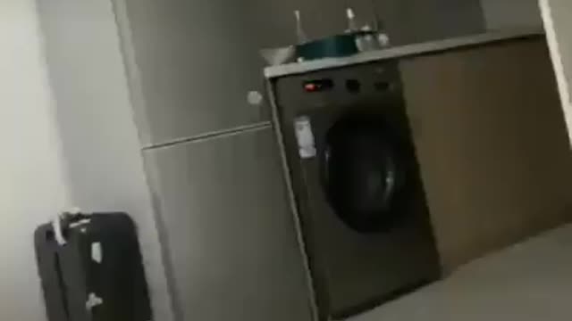 Walking washing machine