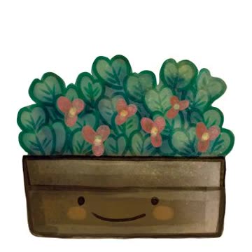 I'm drawing a happy flowerpot ;-)