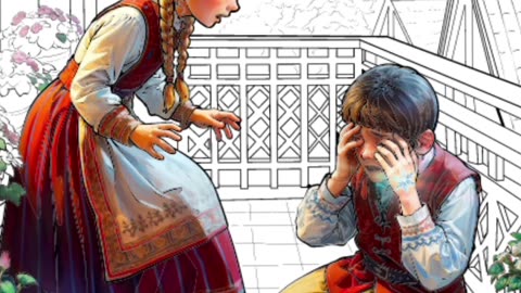 Children's color painting enjoy