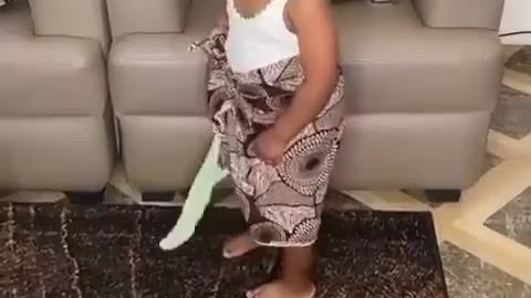 Very beautiful girl African dance