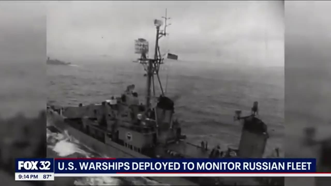 U.S. warships deployed to monitor Russian fleet