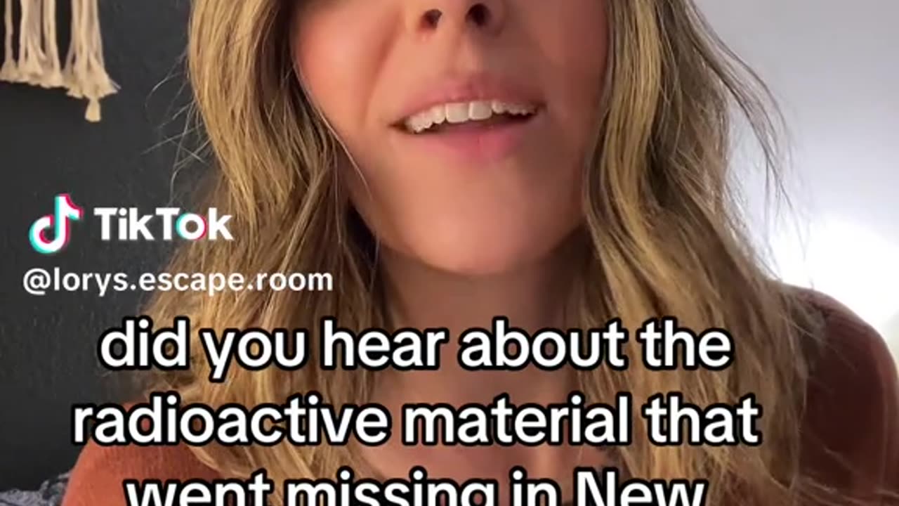 Lory's Escape Room - Radioactive material missing in New Jersey