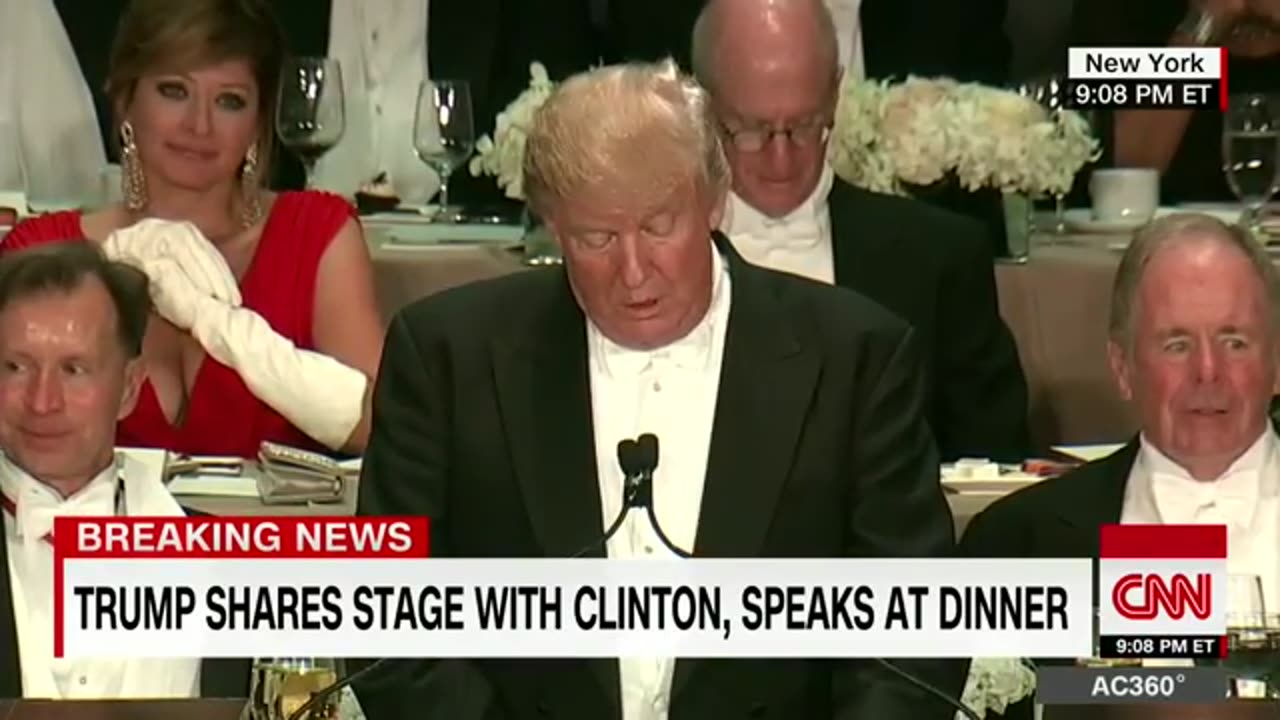 Donald Trump's entire speech at the 2016 Al Smith dinner