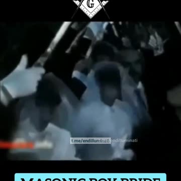 Freemason Ritual - little boys in WEDDING DRESS