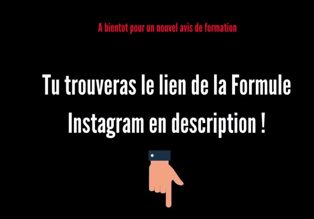 La formation la Formule Instagram