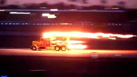 Rocket powered transport truck reaches 330MPH