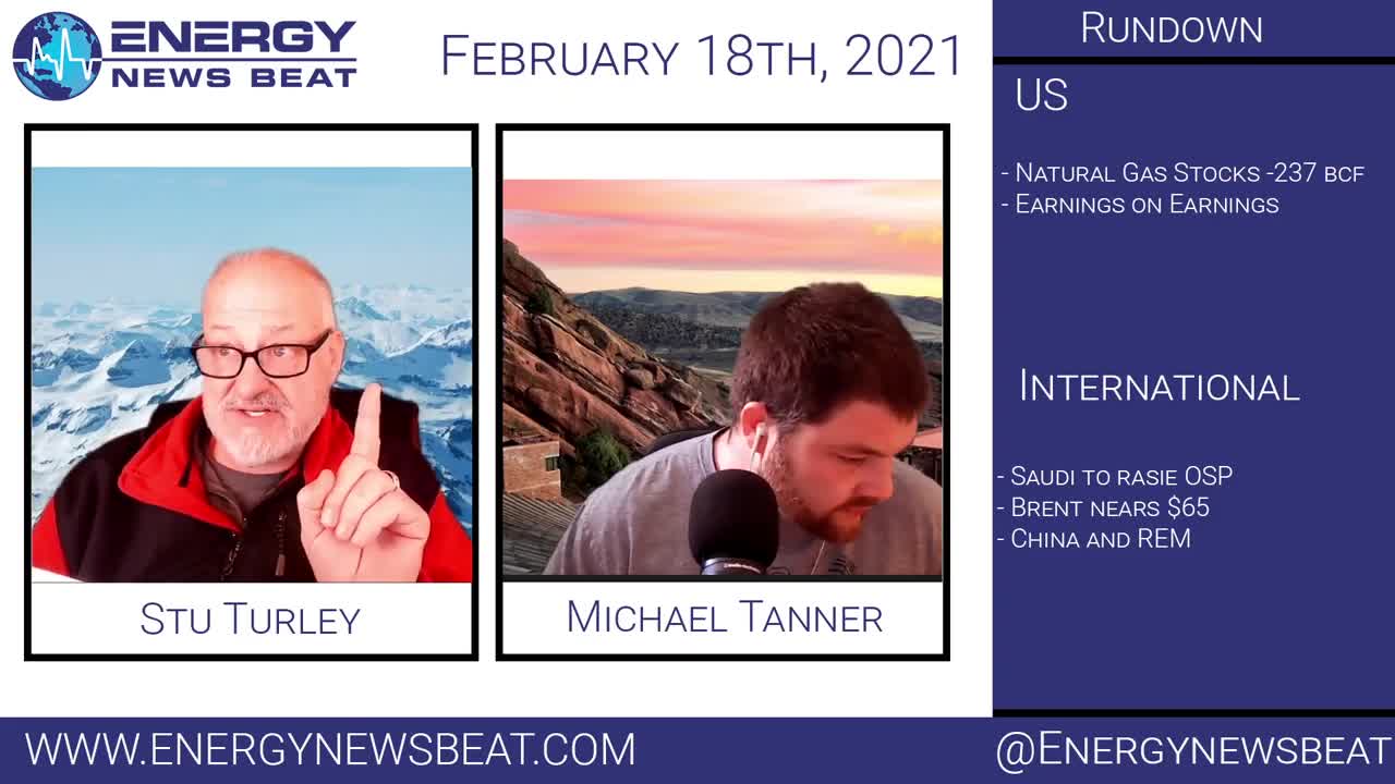 Daily Energy Market Show With Michael Tanner 2-19-21