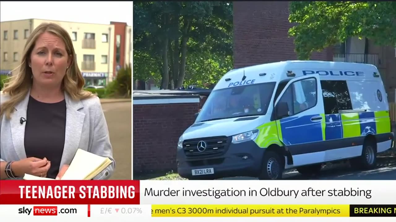 News conference after 13-year-old stabbed to death in Oldbury