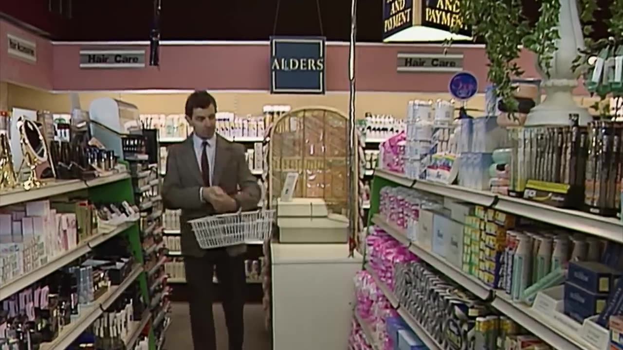 Mr. Bean's Hilarious Grocery Shopping Fiasco