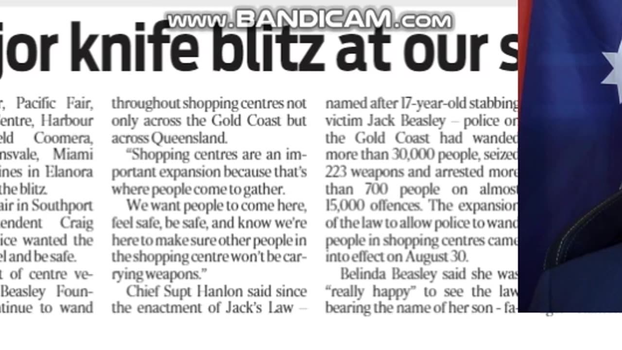Police in major knife blitz at our shopping centres