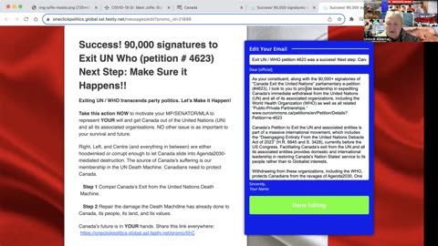 ELECTED OFFICIALS MUST SUPPORT E-PETITION 4623 TO EXIT CANADA FROM THE UNITED NATIONS